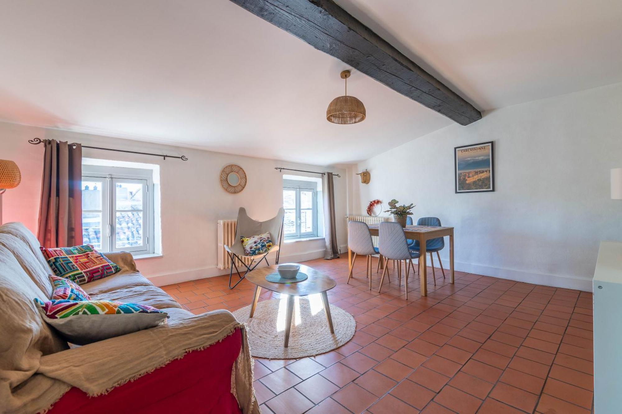 Bel Appartement Avec Cour Au Coeur De La Bastide Carcassone Kültér fotó